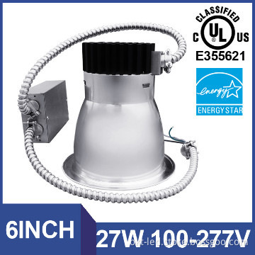 Newly 6inch 18W 23W 27W recessed commercial lm79 led downlighters